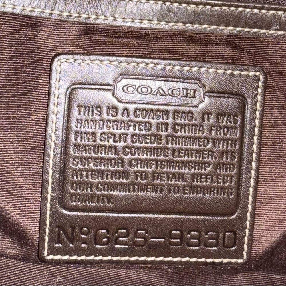 Vintage Coach Limited Edition Fringed Suede Shoulder Convertible Strap Bag 9330 - Picture 8 of 11